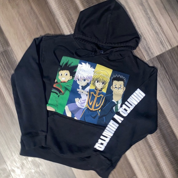 Black Anime Graphic Hoodie - Picture 3 of 7